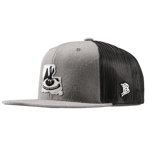 Louisiana Moonlight PVC Flat Trucker Heather Gray