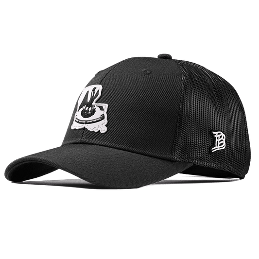 Louisiana Moonlight PVC Curved Trucker Black
