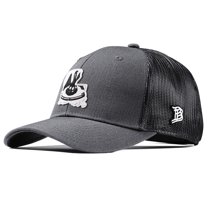 Louisiana Moonlight PVC Curved Trucker Charcoal