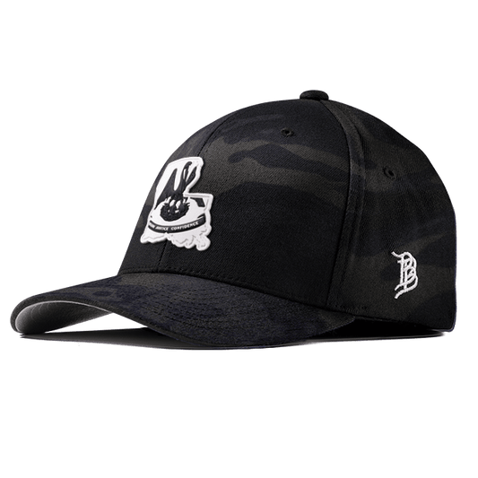 Louisiana Moonlight PVC Flexfit Fitted Charcoal