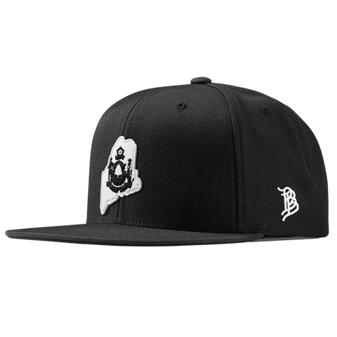 Maine Moonlight PVC Classic Snapback Black