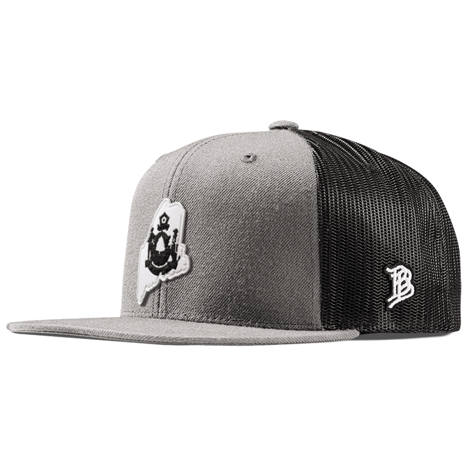 Maine Moonlight PVC Flat Trucker Heather Gray