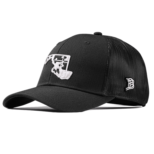 Maryland Moonlight PVC Curved Trucker Black