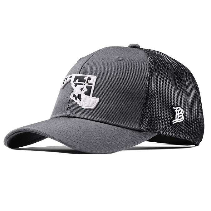 Maryland Moonlight PVC Curved Trucker Charcoal