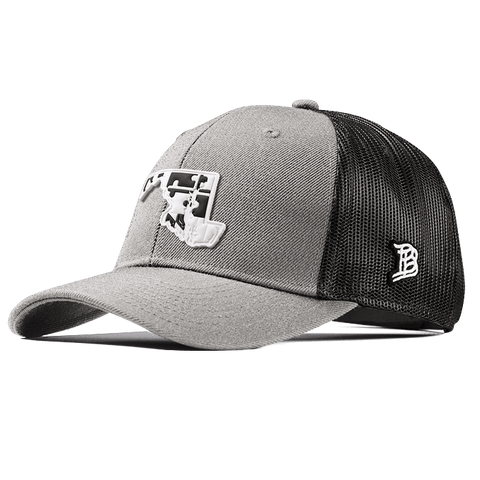 Maryland Moonlight PVC Curved Trucker Heather Gray