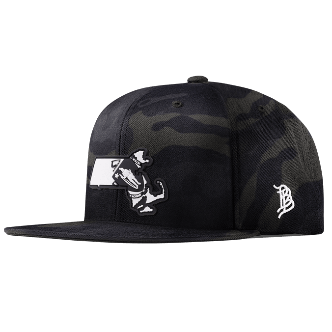 Massachusetts Moonlight PVC Classic Snapback Multicam