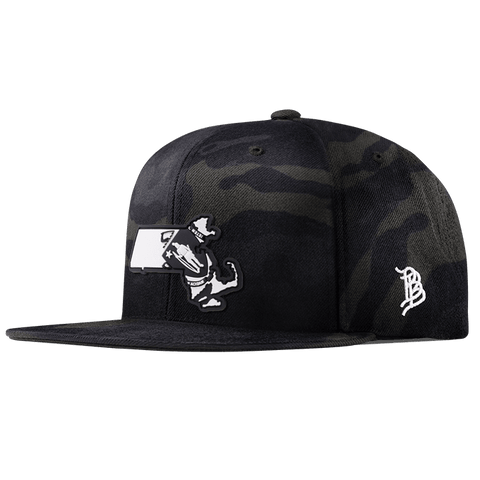 Massachusetts Moonlight PVC Classic Snapback Multicam