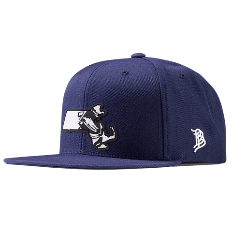 Massachusetts Moonlight PVC Classic Snapback Navy