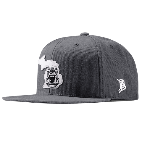 Michigan Moonlight PVC Classic Snapback Charcoal