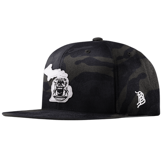 Michigan Moonlight PVC Classic Snapback Multicam