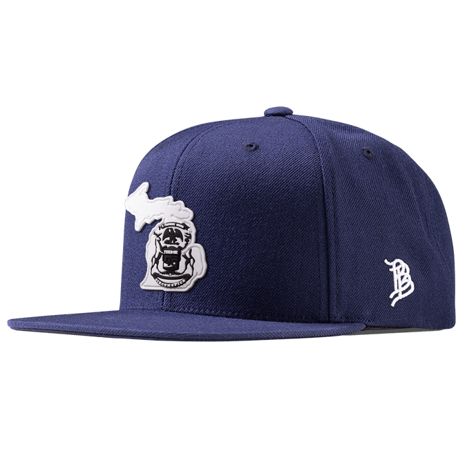 Michigan Moonlight PVC Classic Snapback Navy