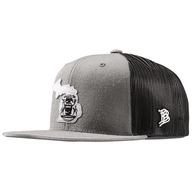 Michigan Moonlight PVC Flat Trucker Heather Gray