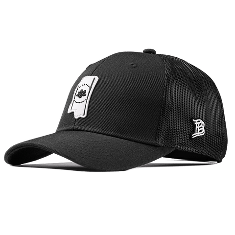 Mississippi Moonlight PVC Curved Trucker Black