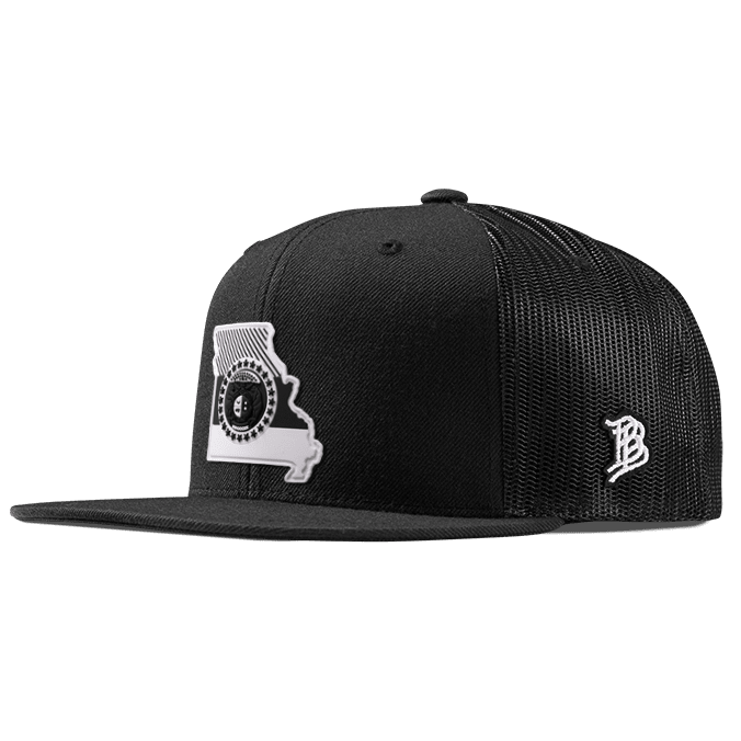 Missouri Moonlight PVC Flat Trucker Black