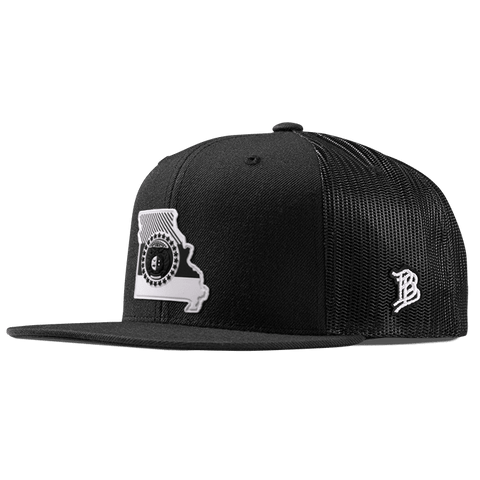 Missouri Moonlight PVC Flat Trucker Black
