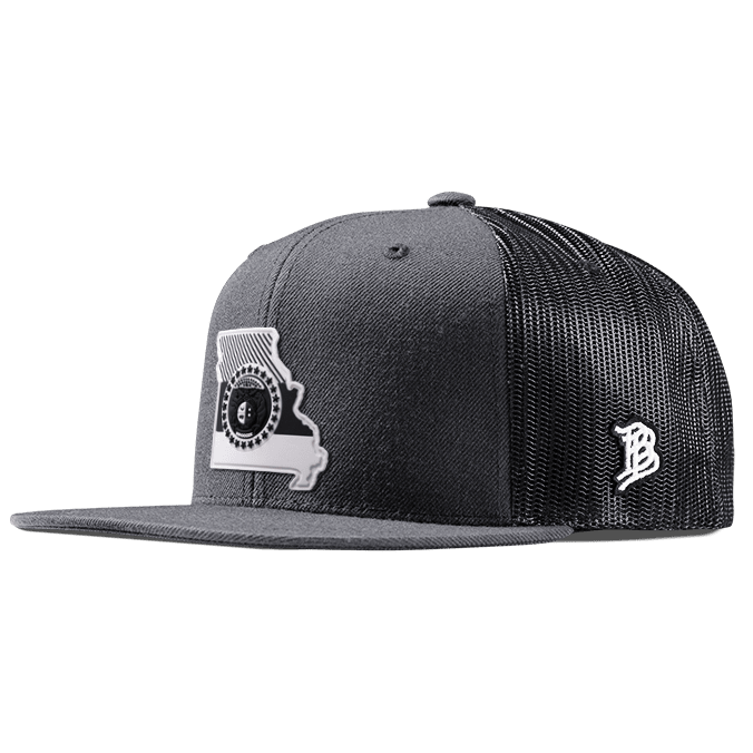 Missouri Moonlight PVC Flat Trucker Charcoal