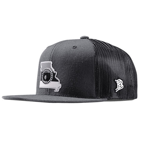 Missouri Moonlight PVC Flat Trucker Charcoal