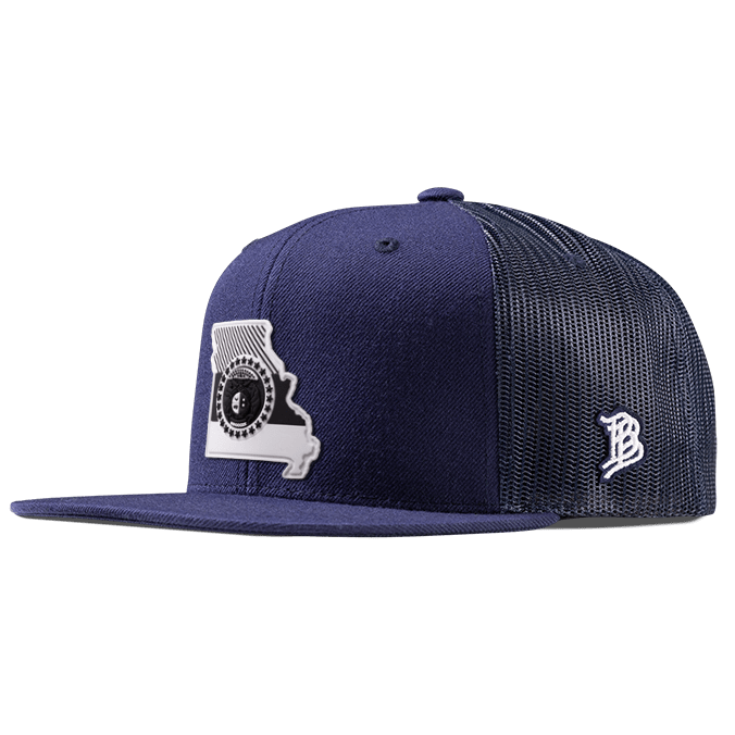 Missouri Moonlight PVC Flat Trucker Navy