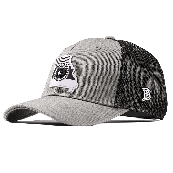 Missouri Moonlight PVC Curved Trucker Heather Gray