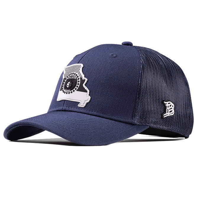 Missouri Moonlight PVC Curved Trucker Navy
