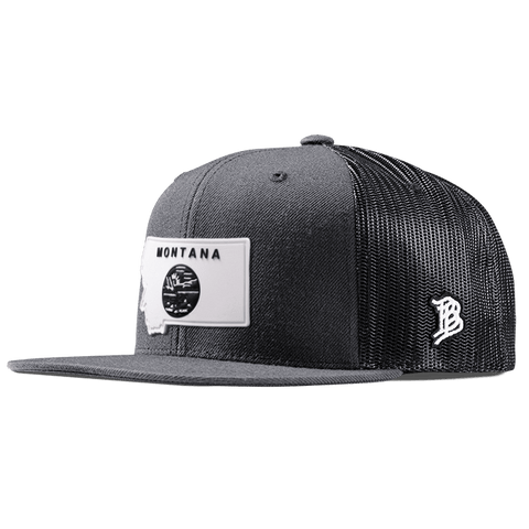 Montana Moonlight PVC Flat Trucker Charcoal