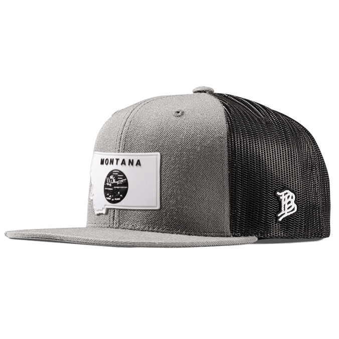 Montana Moonlight PVC Flat Trucker Heather Gray