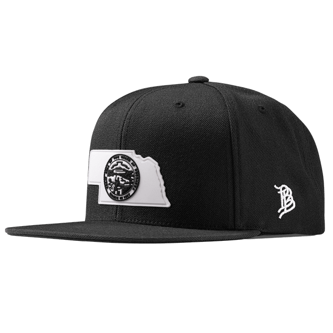 Nebraska Moonlight PVC Classic Snapback Black