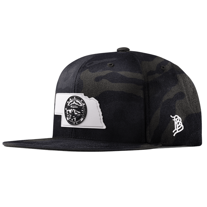 Nebraska Moonlight PVC Classic Snapback Multicam