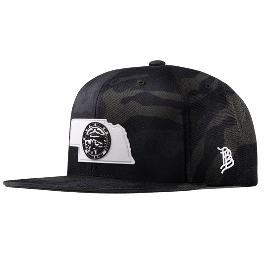 Nebraska Moonlight PVC Classic Snapback Multicam