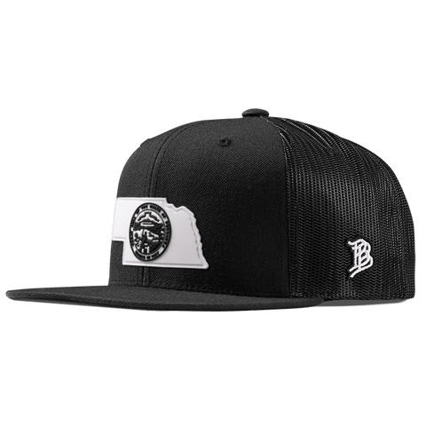 Nebraska Moonlight PVC Flat Trucker Black
