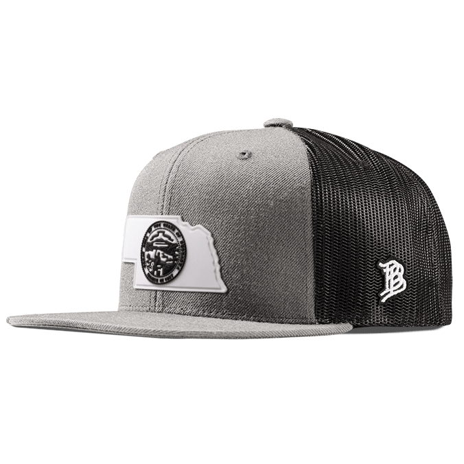 Nebraska Moonlight PVC Flat Trucker Heather Gray