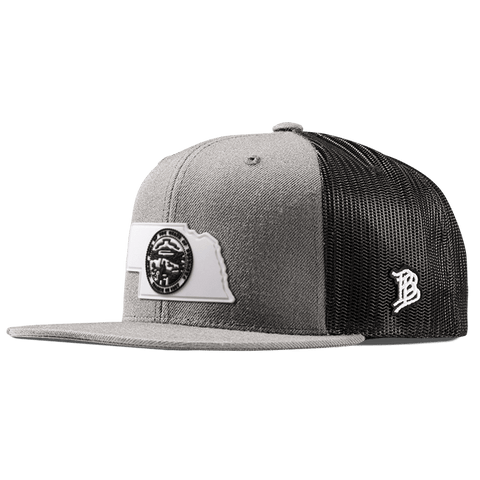 Nebraska Moonlight PVC Flat Trucker Heather Gray