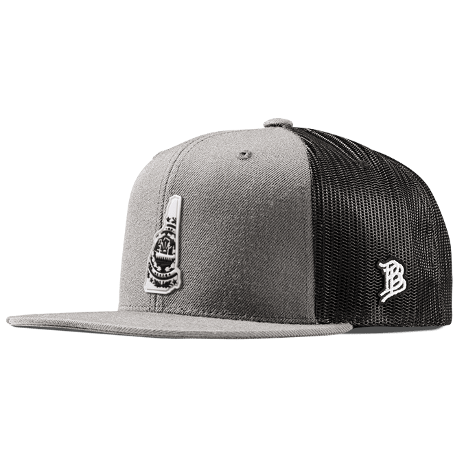 New Hampshire Moonlight PVC Flat Trucker Heather Gray
