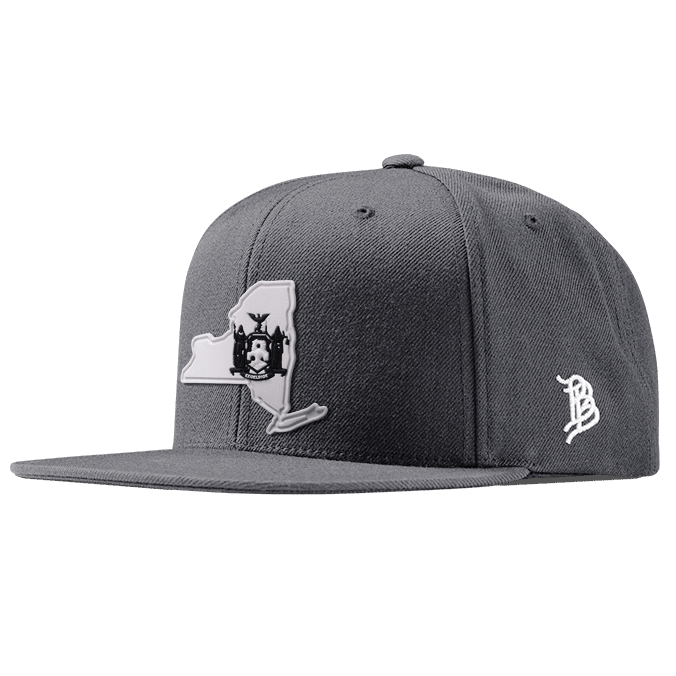 New York Moonlight PVC Classic Snapback Charcoal