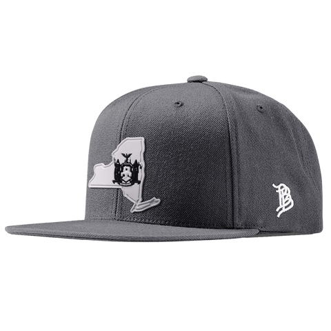 New York Moonlight PVC Classic Snapback Charcoal