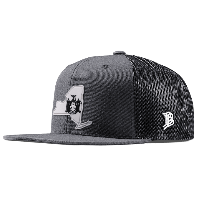 New York Moonlight PVC Flat Trucker Charcoal