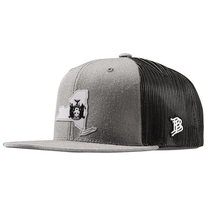 New York Moonlight PVC Flat Trucker Heather Gray