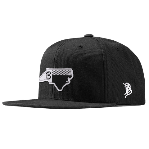 North Carolina Moonlight PVC Classic Snapback Black