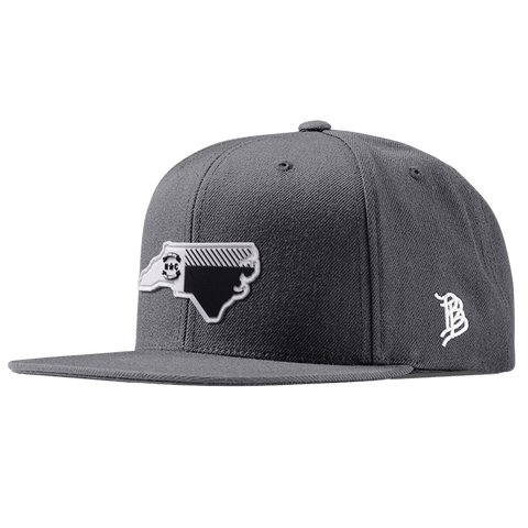 North Carolina Moonlight PVC Classic Snapback Charcoal