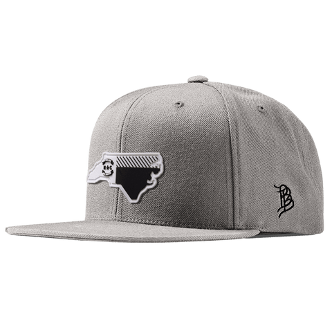 North Carolina Moonlight PVC Classic Snapback Heather Gray