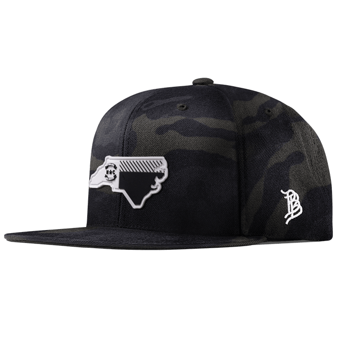 North Carolina Moonlight PVC Classic Snapback Multicam