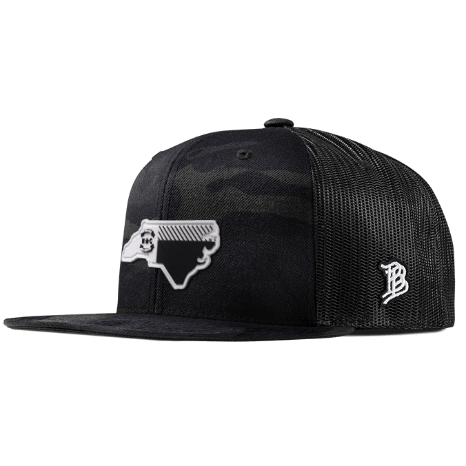 North Carolina Moonlight PVC Flat Trucker Multicam