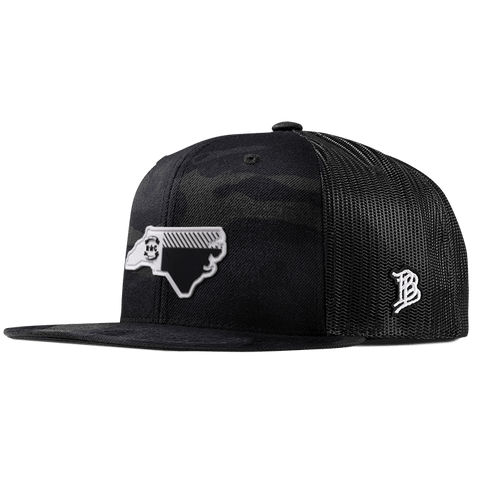 North Carolina Moonlight PVC Flat Trucker Multicam