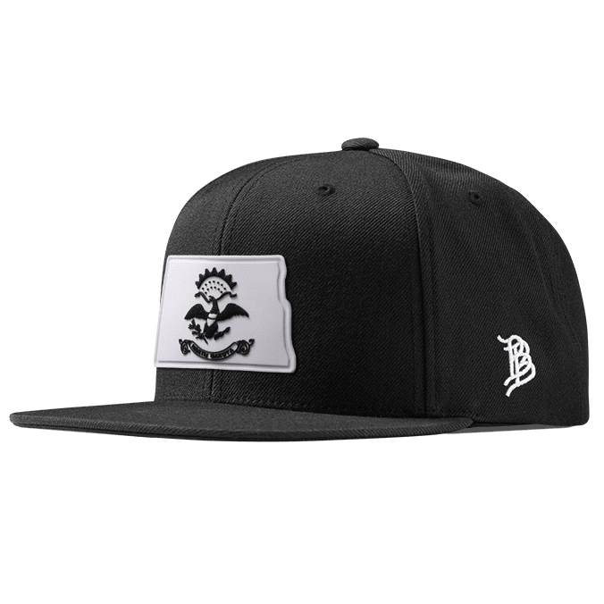 North Dakota Moonlight PVC Classic Snapback Black