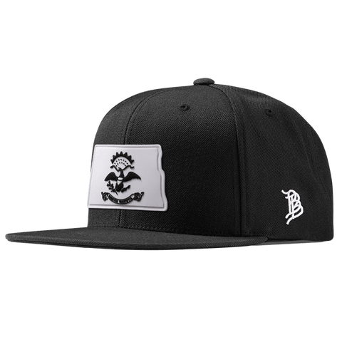 North Dakota Moonlight PVC Classic Snapback Black