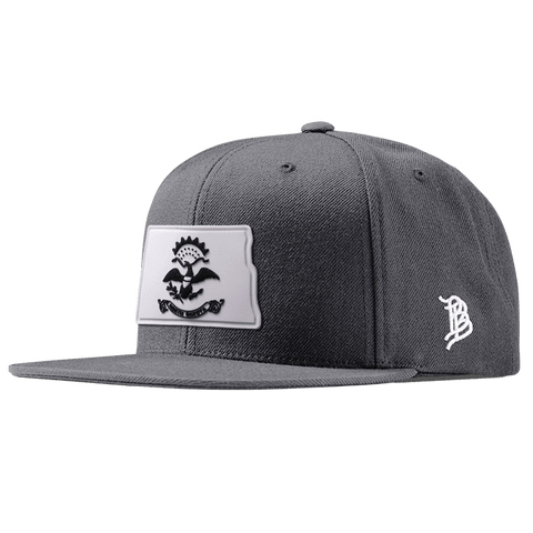 North Dakota Moonlight PVC Classic Snapback Charcoal