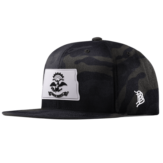 North Dakota Moonlight PVC Classic Snapback Multicam