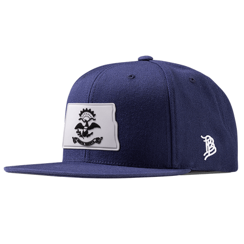 North Dakota Moonlight PVC Classic Snapback Navy