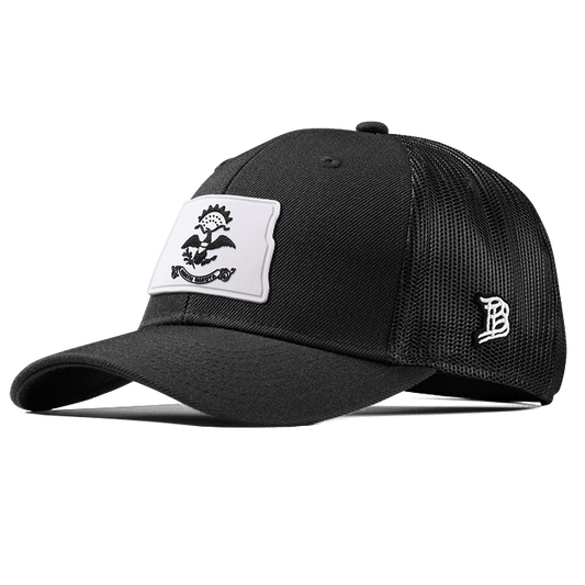 North Dakota Moonlight PVC Curved Trucker Black
