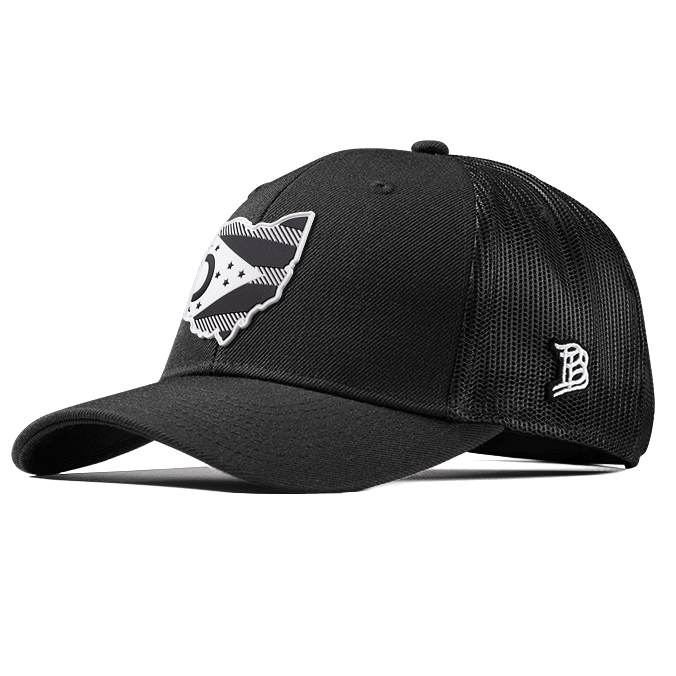 Ohio Moonlight PVC Curved Trucker Black